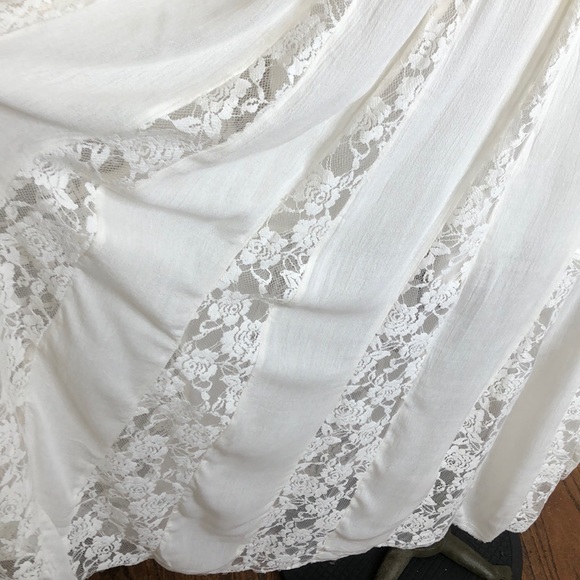 Free People cream pleated lace Hailee midi dress - Picture 11 of 15